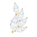 Marquise Cut Moissanite Cluster Helix Earring