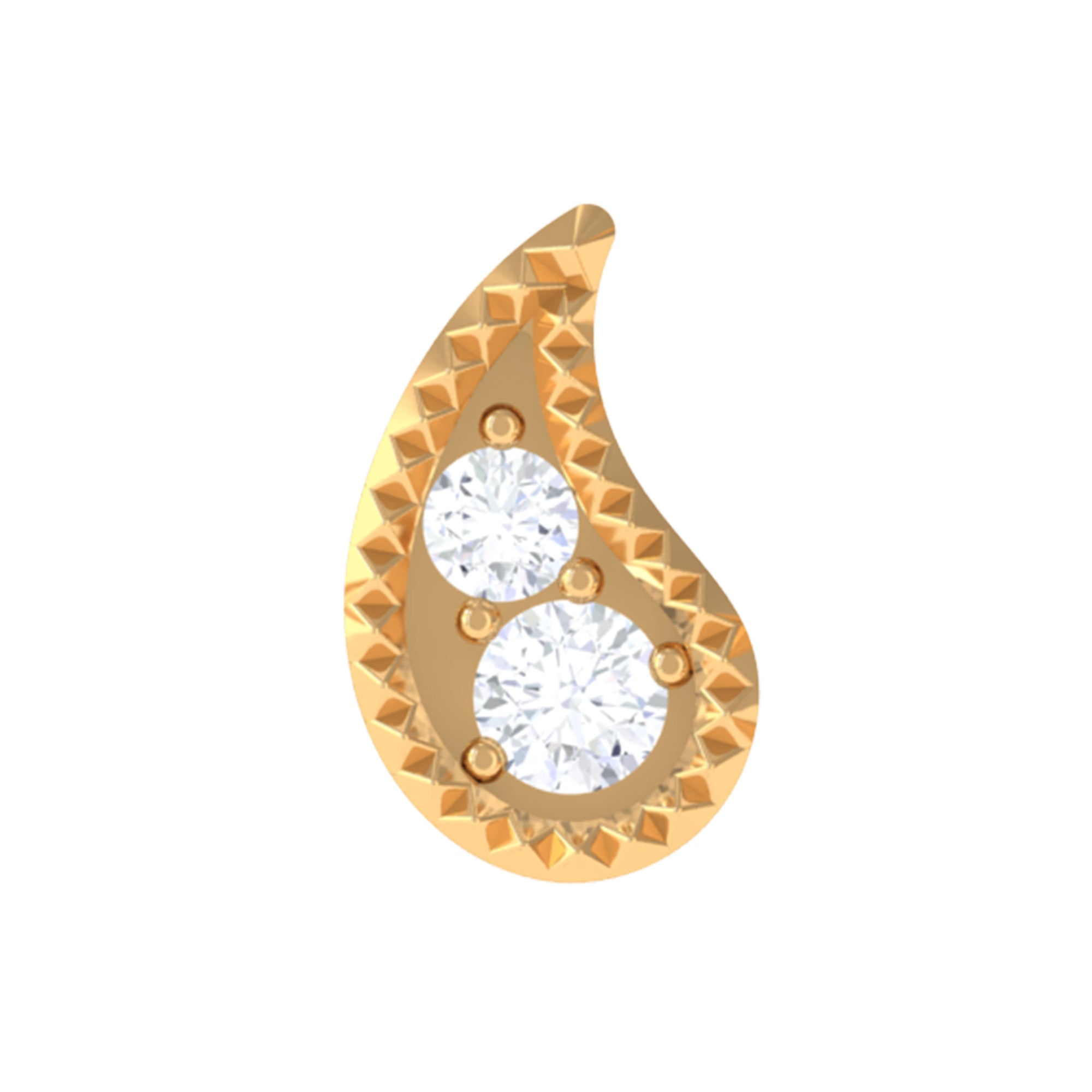Natural Diamond Petal Cartilage Earring