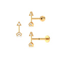 Genuine Diamond Arrow Earring for Helix Piercing