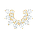 Certified Moissanite Cluster Curved Conch Earring