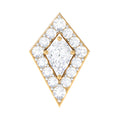 Unique Moissanite Kite Earring for Cartilage Piercing