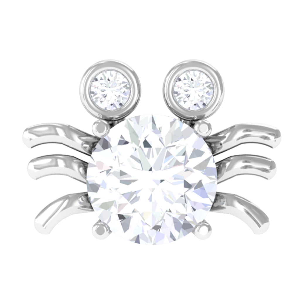 Certified Moissanite Crab Cartilage Earring