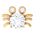 Certified Moissanite Crab Cartilage Earring