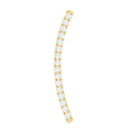 Certified Moissanite Curved Climber Earring for Her