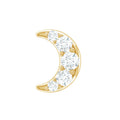Moissanite Crescent Moon Helix Earring for Women