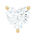 Heart Shape Moissanite Earring for Tragus Piercing