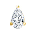 Pear Shape Moissanite Solitaire Conch Earring
