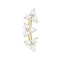 Unique Moissanite Cartilage Climber Earring