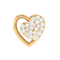 Moissanite Heart Stud Earring for Rook Piercing