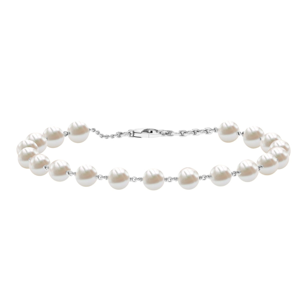 Cultured Freshwater Pearl Chain Bracelet for Women
