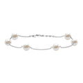 Real Freshwater Pearl Station Bracelet for Women