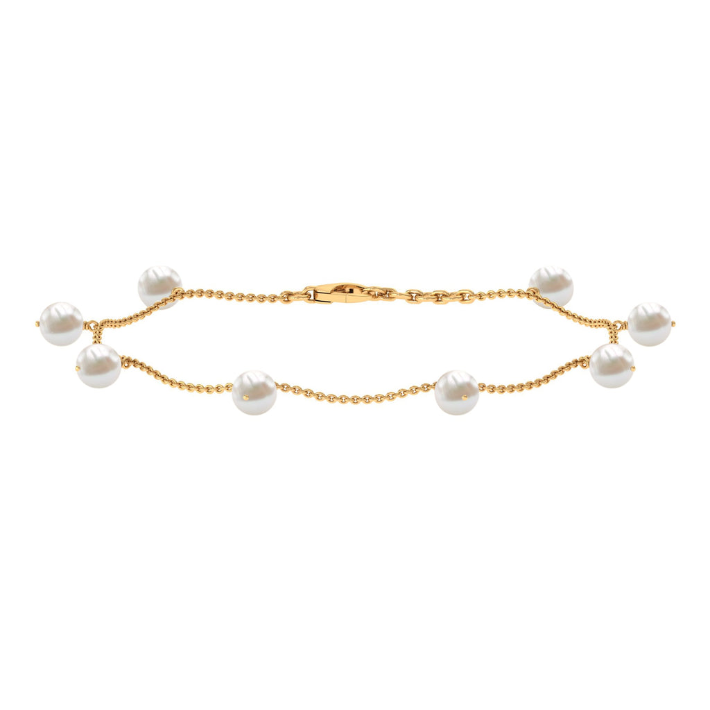 Freshwater Cultured Pearl Chain Bracelet for Women
