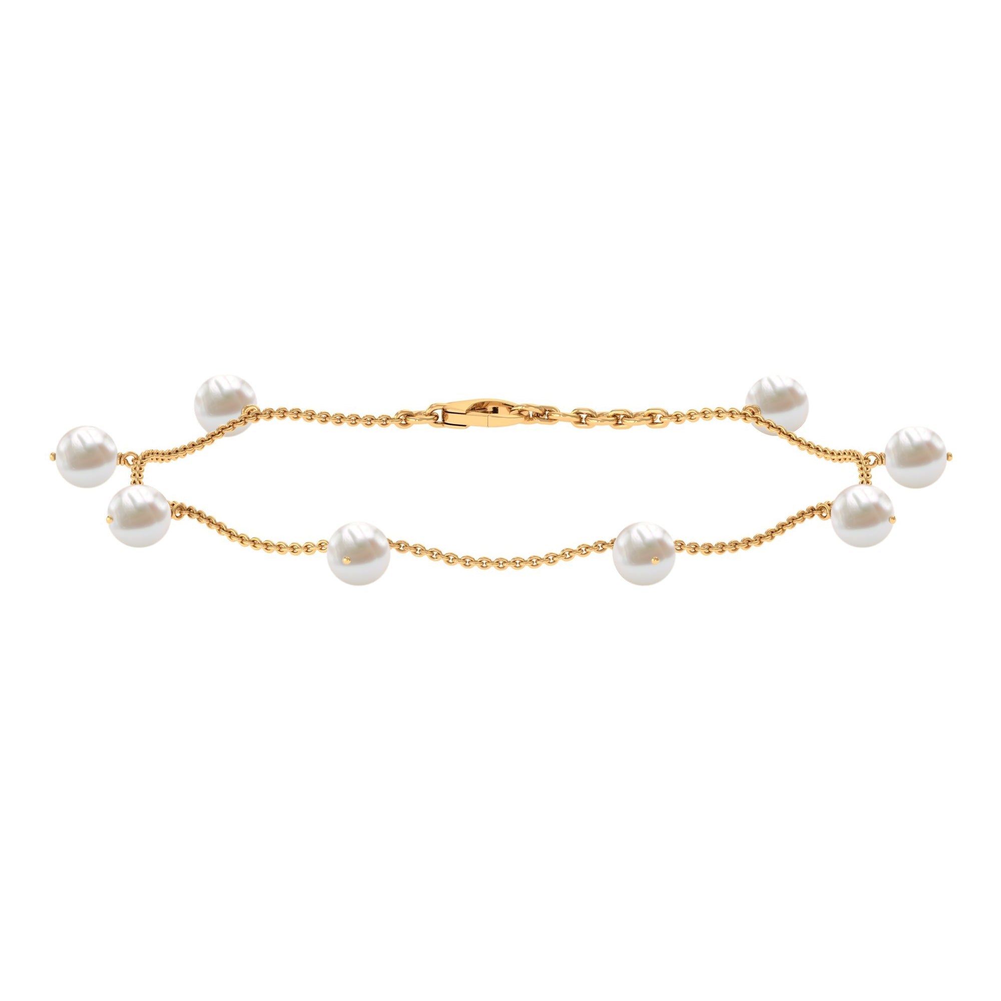 Freshwater Cultured Pearl Chain Bracelet for Women