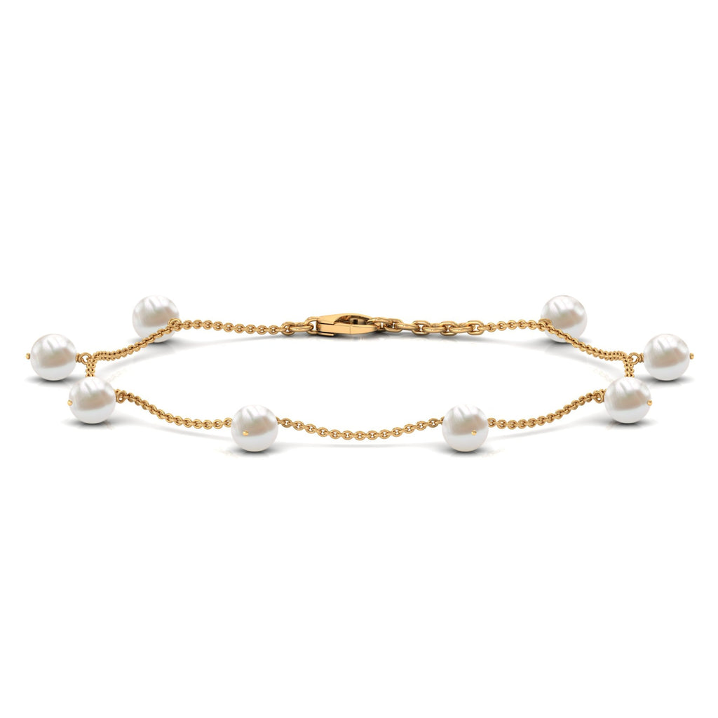 Freshwater Cultured Pearl Chain Bracelet for Women