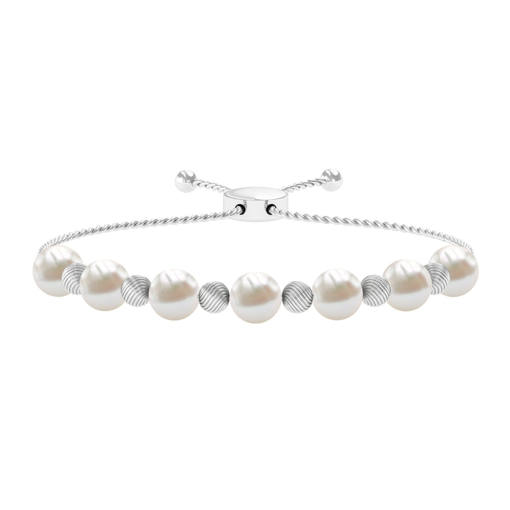 Cultured Freshwater Pearl Bolo Bracelet for Women