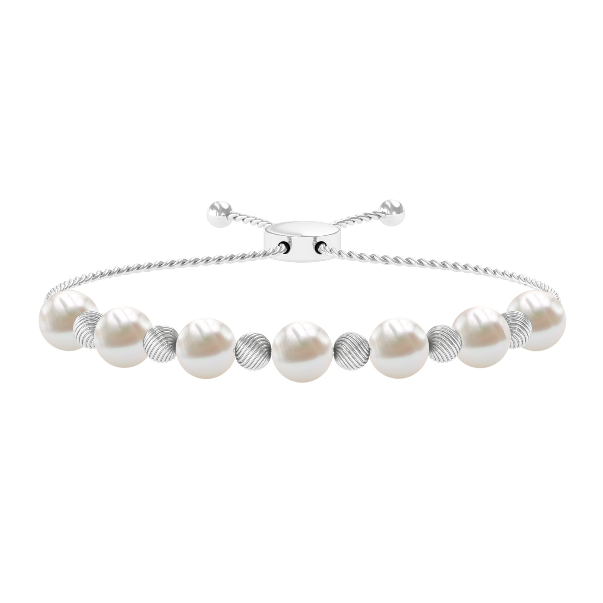 Cultured Freshwater Pearl Bolo Bracelet for Women