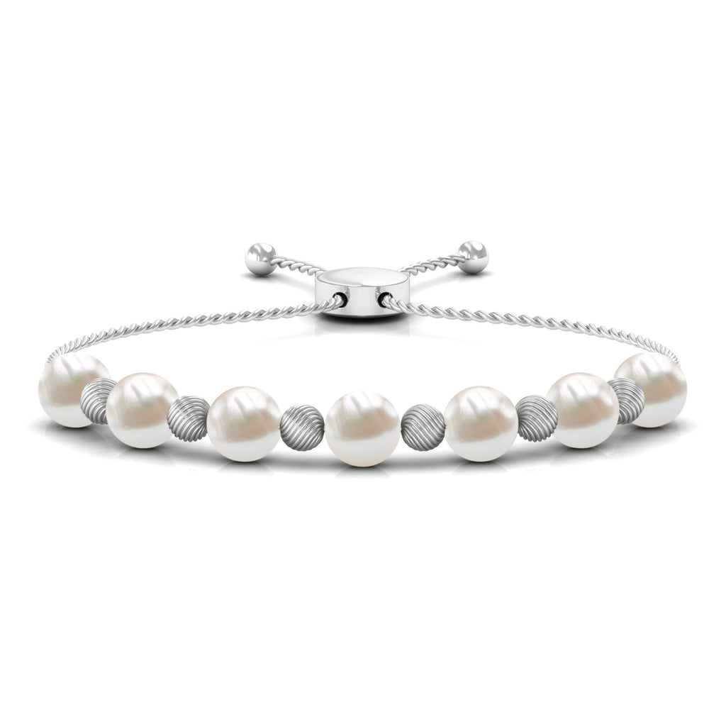 Cultured Freshwater Pearl Bolo Bracelet for Women