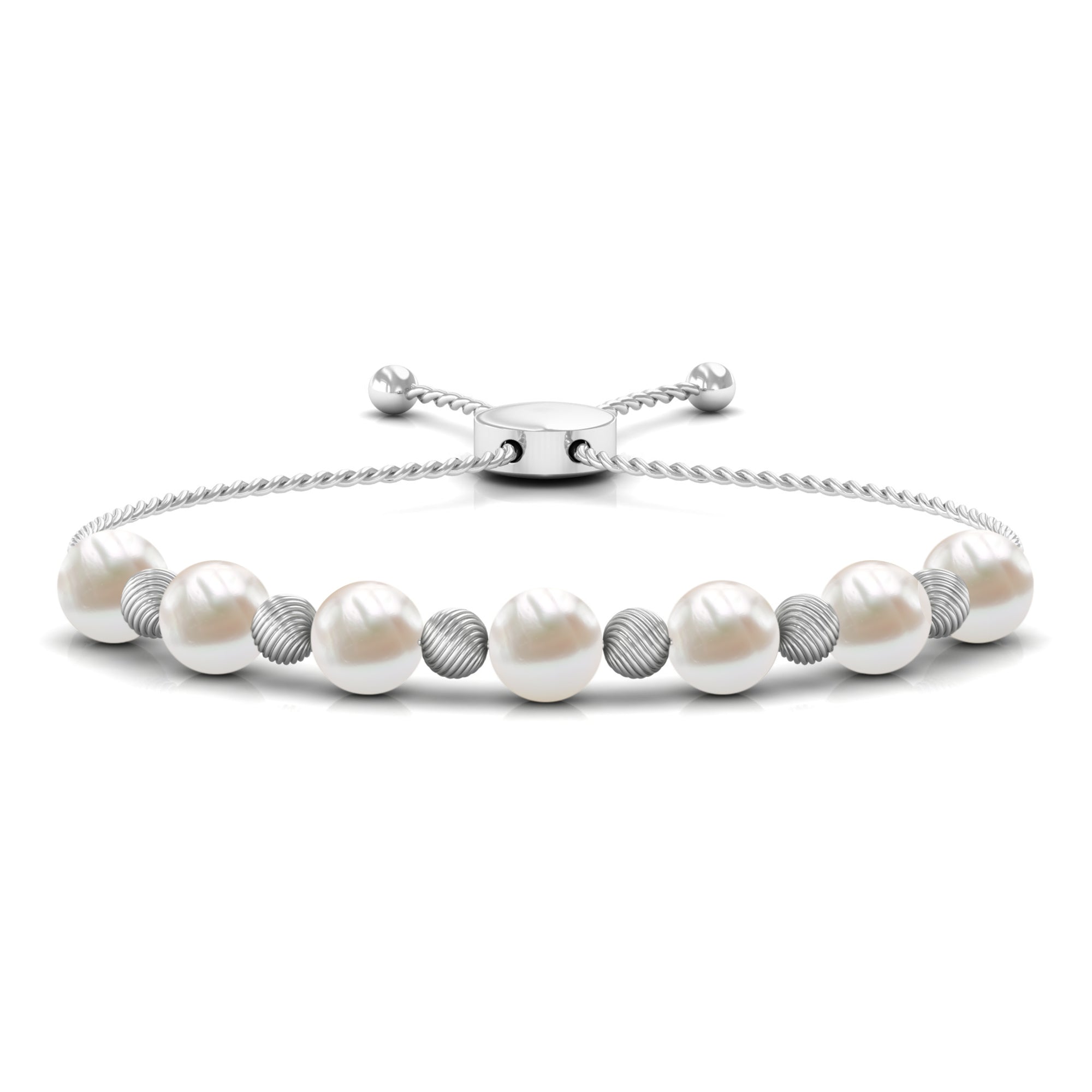Cultured Freshwater Pearl Bolo Bracelet for Women
