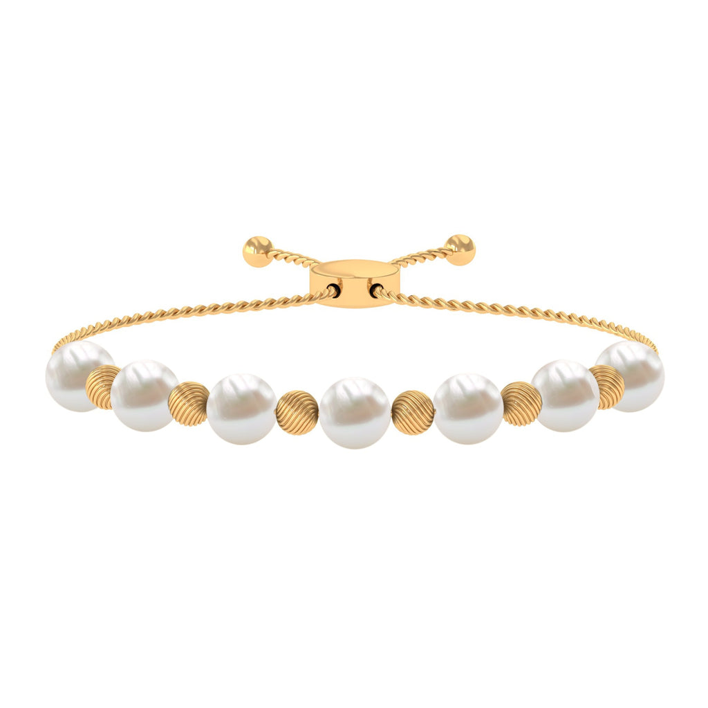 Cultured Freshwater Pearl Bolo Bracelet for Women