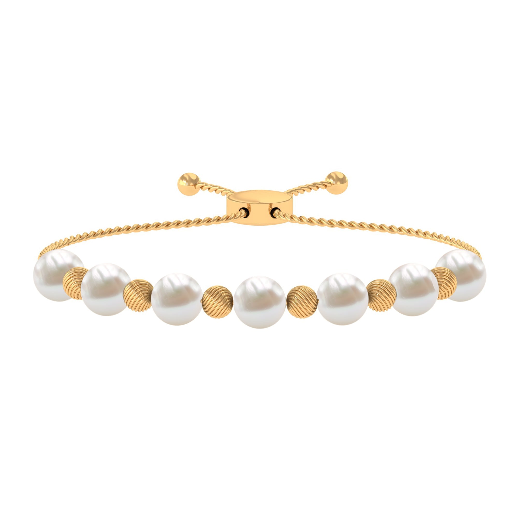 Cultured Freshwater Pearl Bolo Bracelet for Women