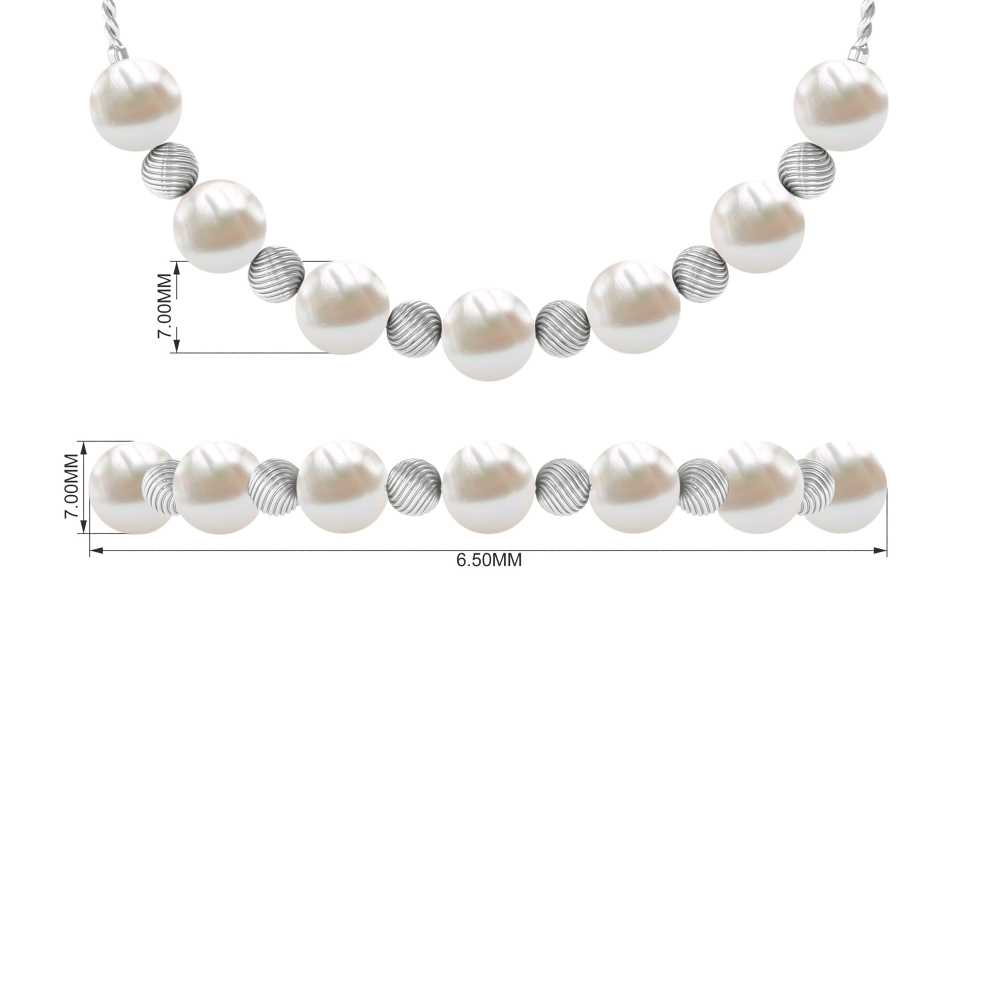 Cultured Freshwater Pearl Bolo Bracelet for Women