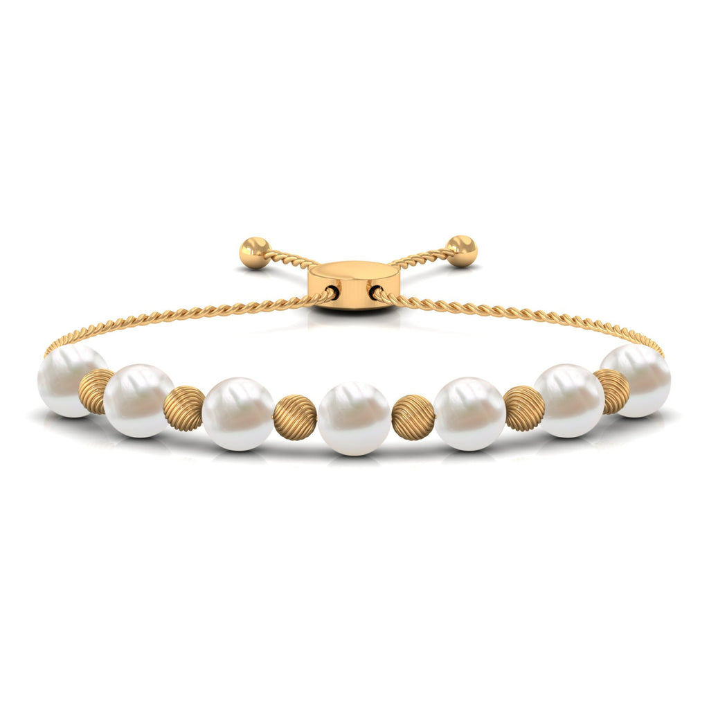 Cultured Freshwater Pearl Bolo Bracelet for Women