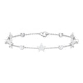 Certified Moissanite Station Star Bracelet for Women