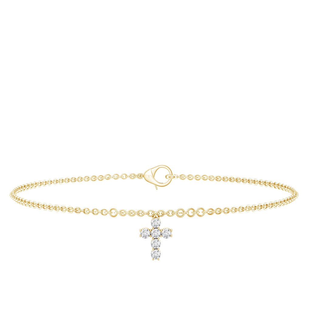 Certified Diamond Cross Chain Bracelet