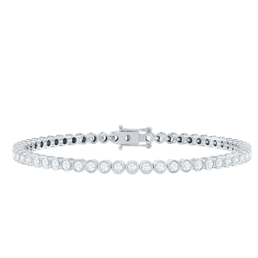 Certified Moissanite Wedding Tennis Bracelet For Bride