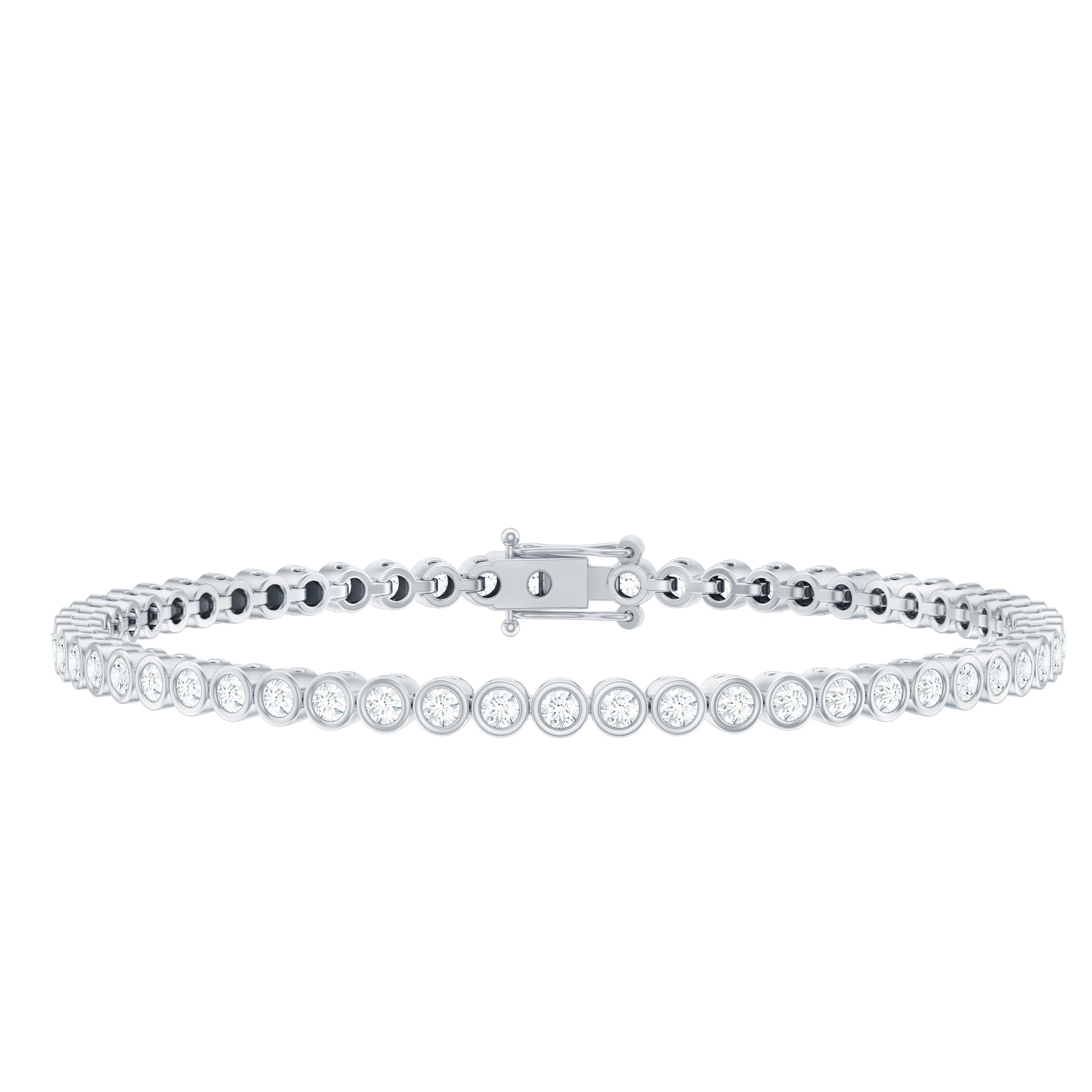 Certified Moissanite Wedding Tennis Bracelet For Bride