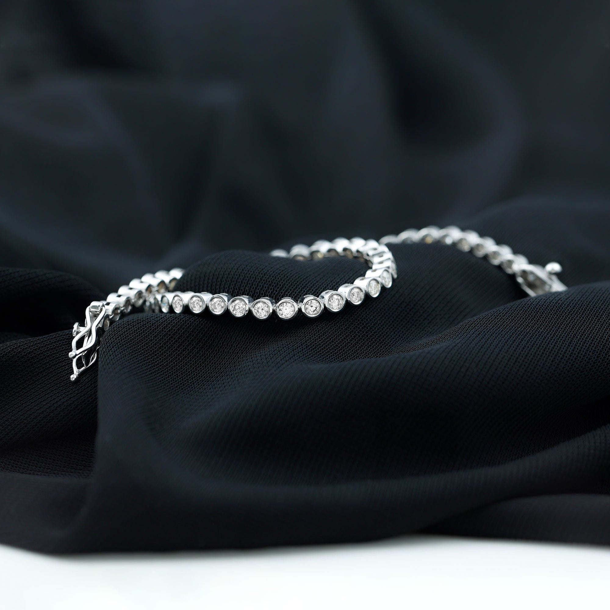 Certified Moissanite Wedding Tennis Bracelet For Bride