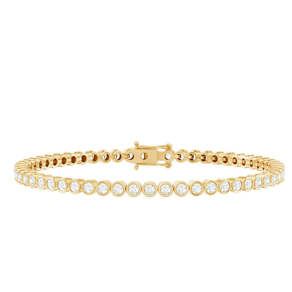 Certified Moissanite Wedding Tennis Bracelet For Bride