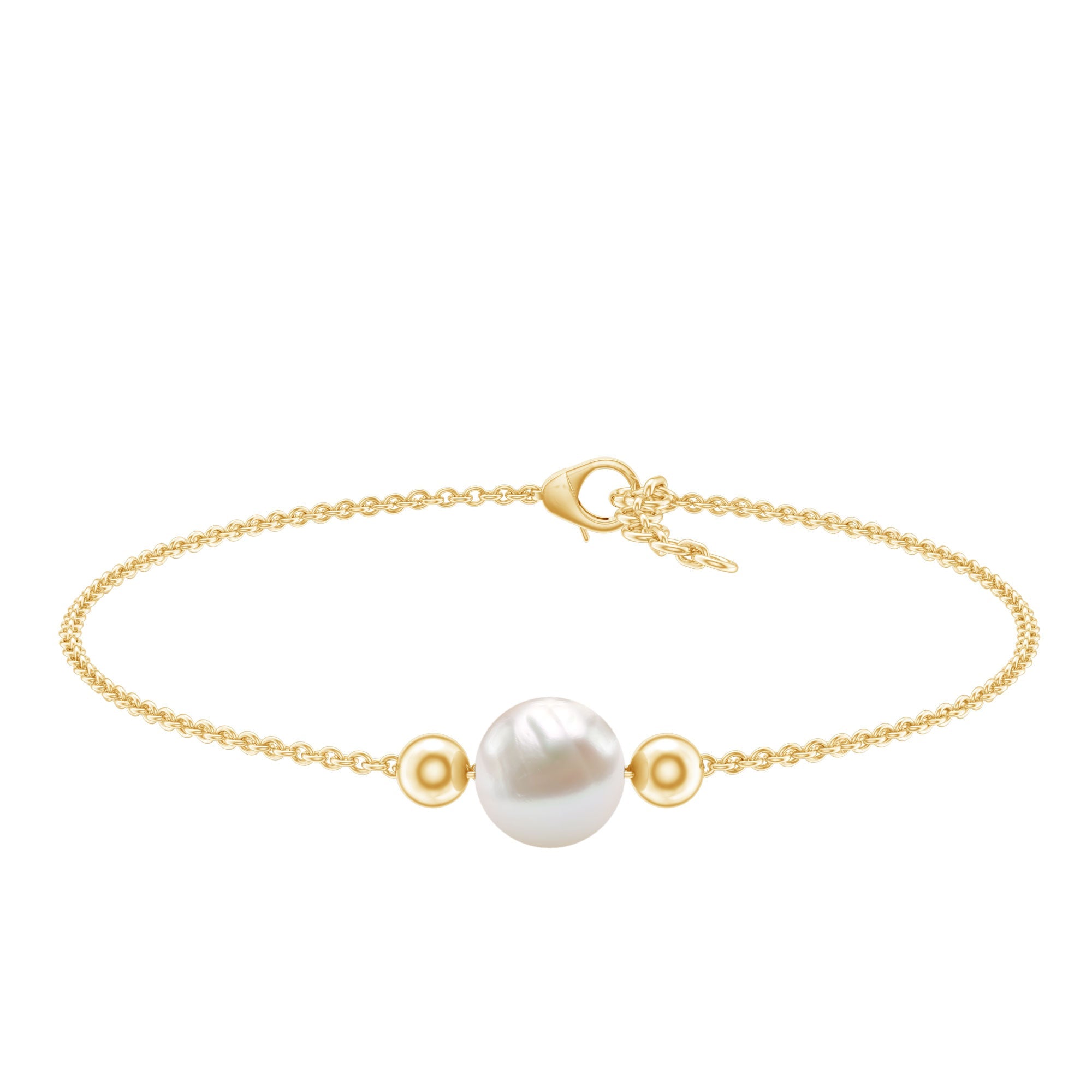 7.4 Carat Freshwater Pearl Solitaire Bolo Bracelet