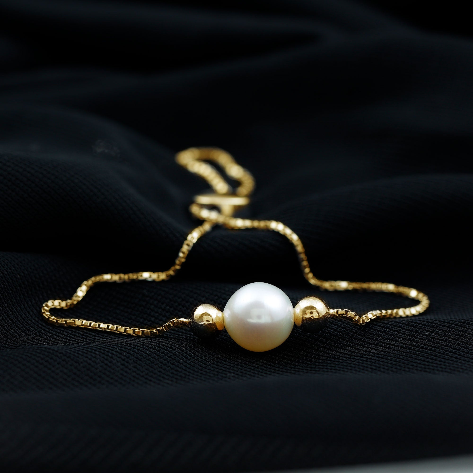 7.4 Carat Freshwater Pearl Solitaire Bolo Bracelet