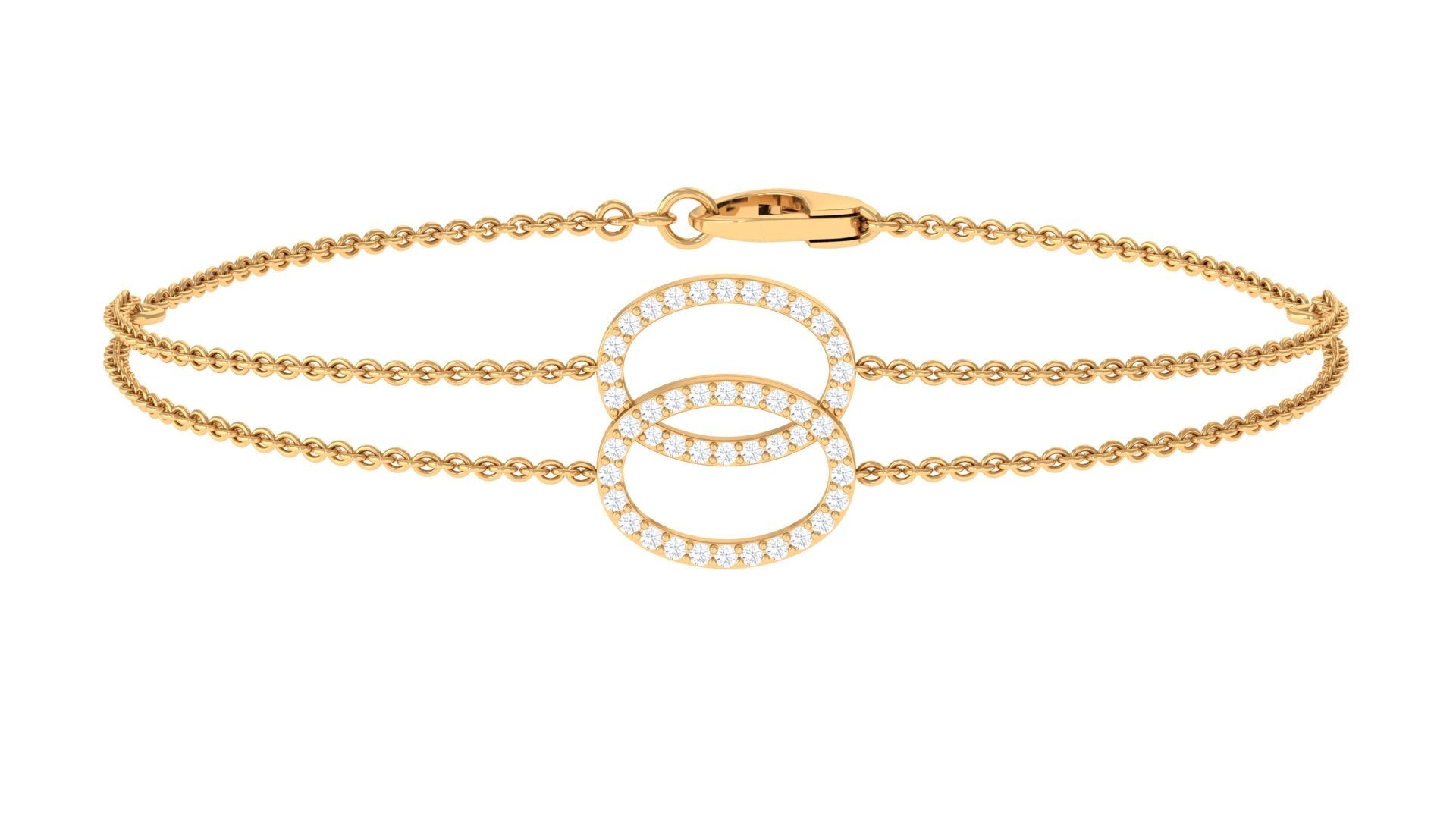 Real Diamond Eternity Chain Bracelet for Women