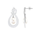Genuine Freshwater Pearl Teardrop Earrings for Bride