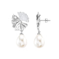 Nature Inspired 12 Carat Freshwater Pearl Drop Earrings
