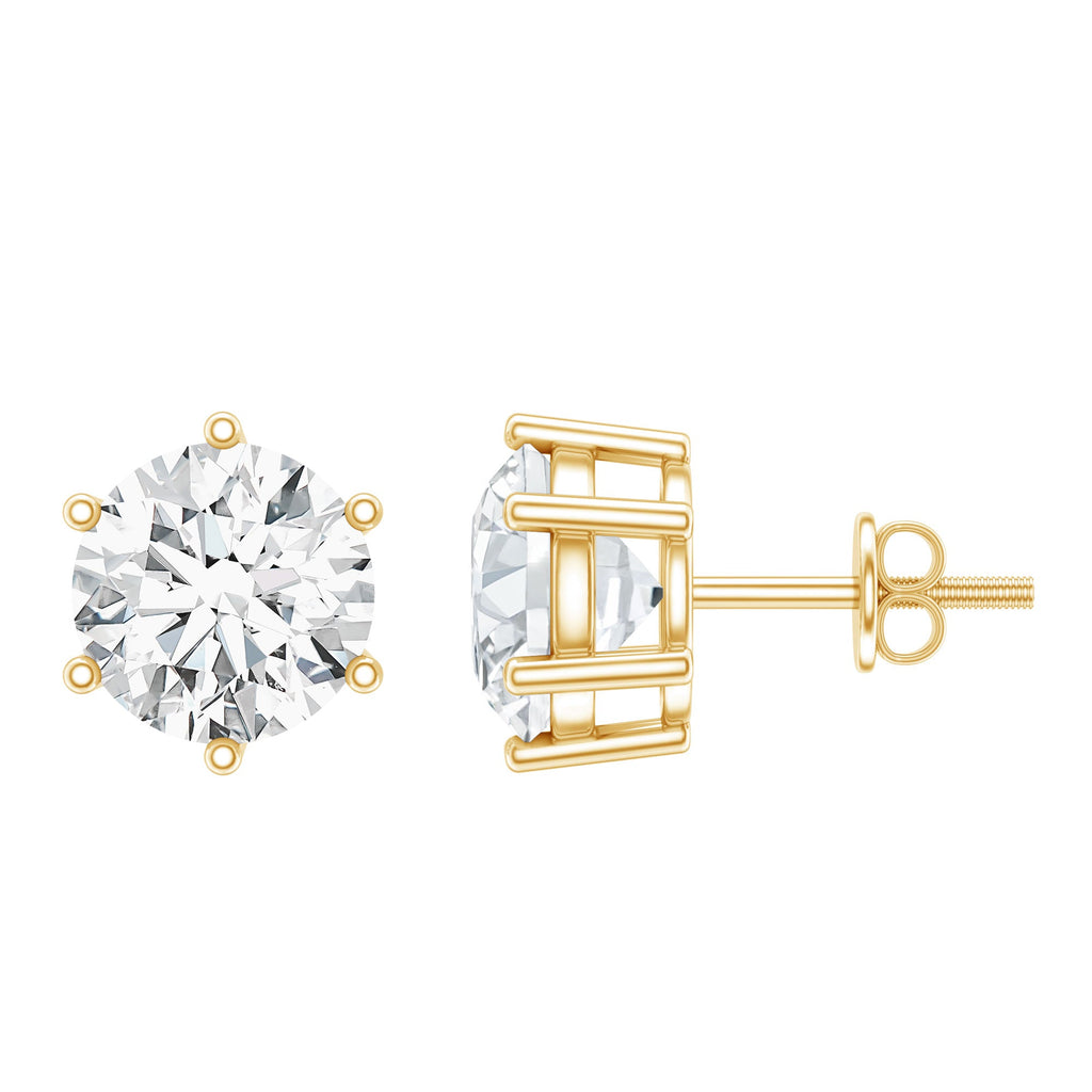 IGI Certified 4 Carat Lab Grown Diamond Solitaire Studs