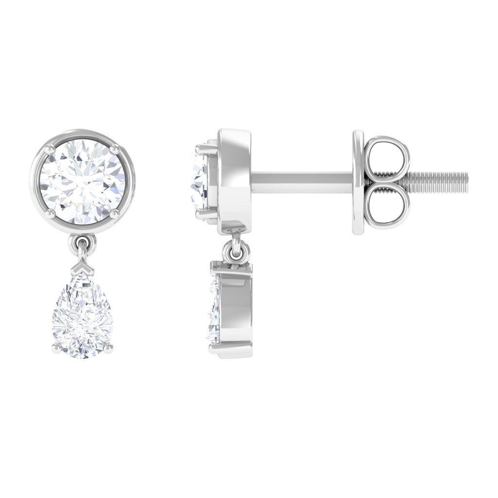 Certified Moissanite Drop Earrings