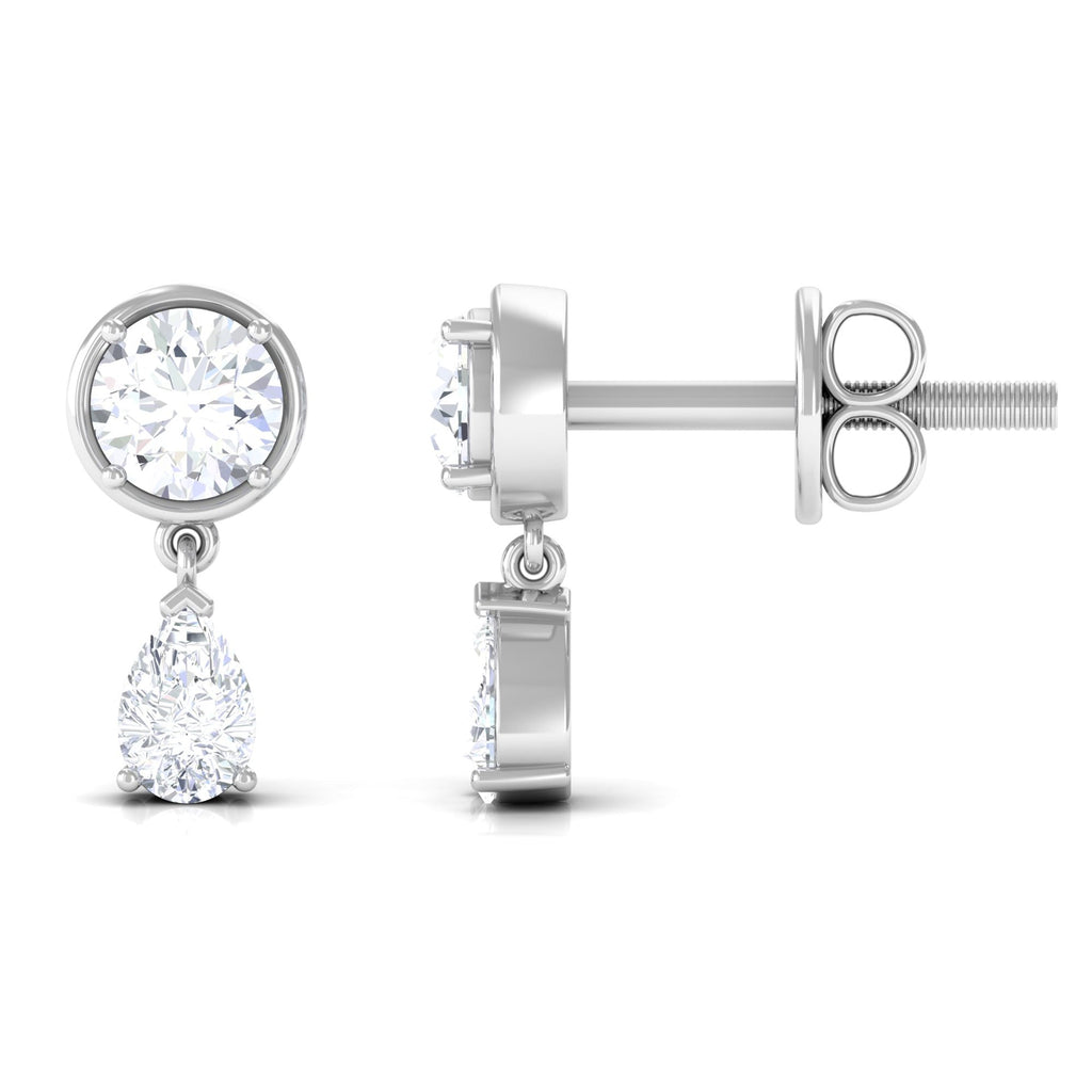 Certified Moissanite Drop Earrings