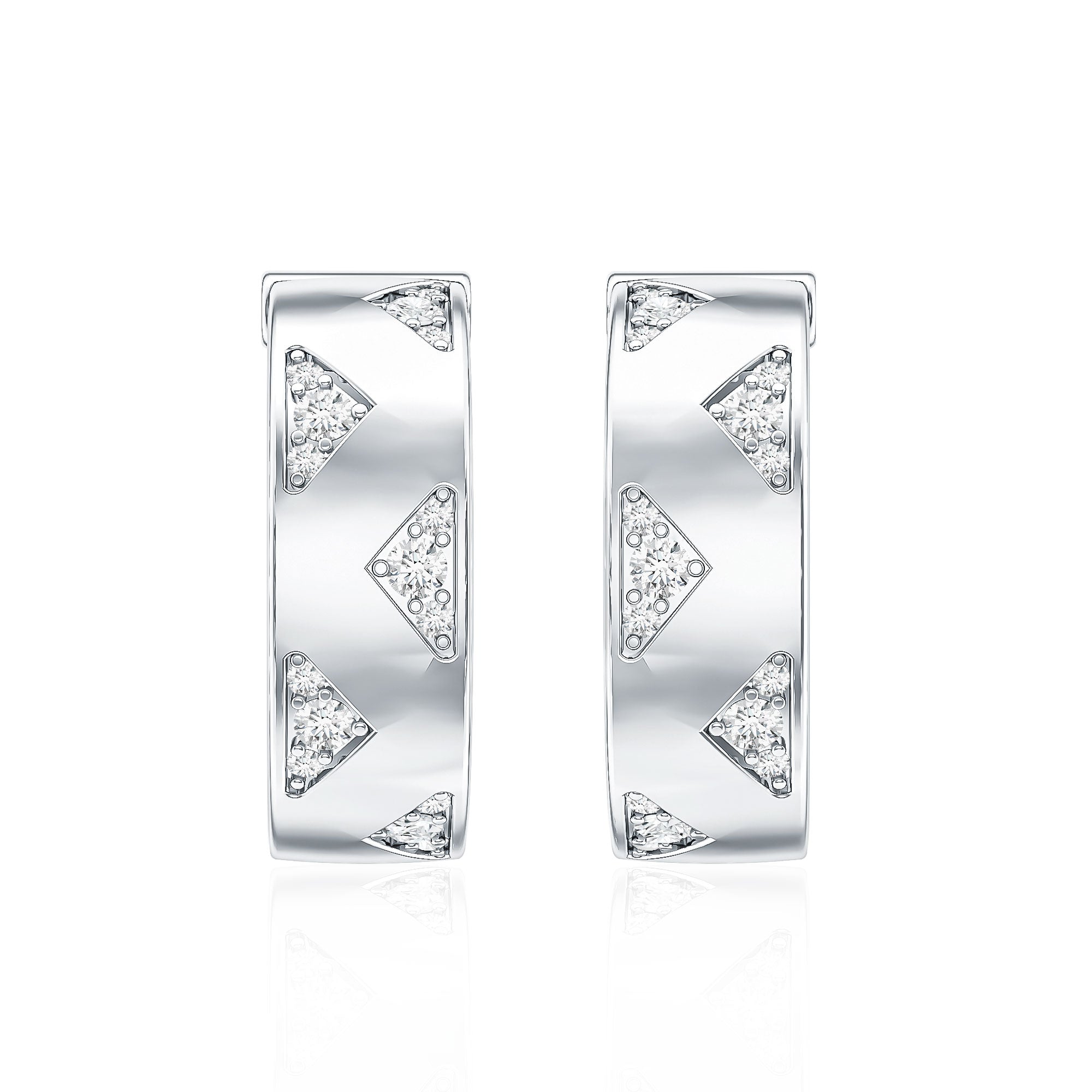 Certified Diamond Hoops For Women