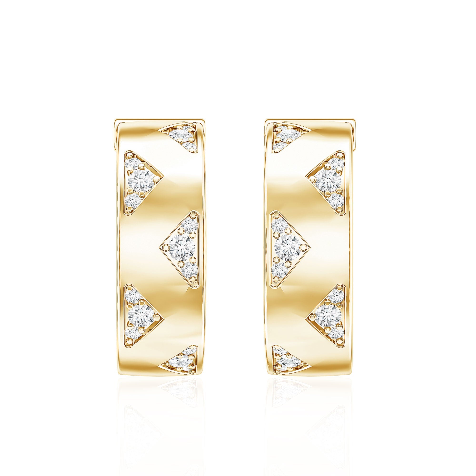 Certified Diamond Hoops For Women