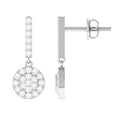 Real Diamond Dangle Earrings for Women