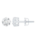 Certified 1 Carat Moissanite Studs