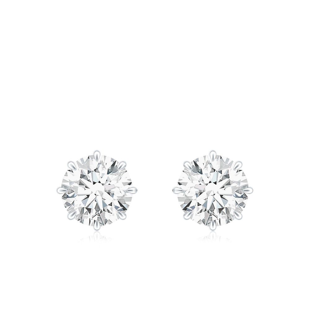 Certified 1 Carat Moissanite Studs