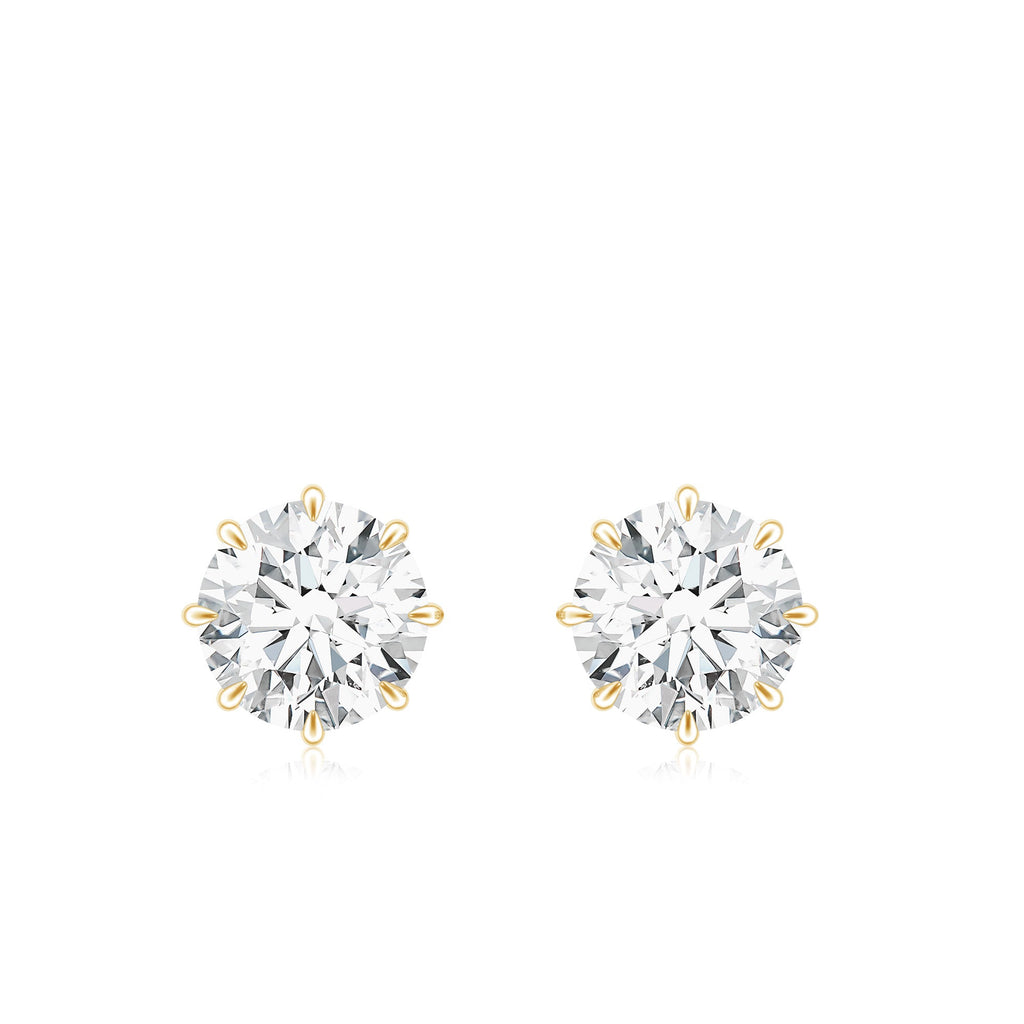 Certified 1 Carat Moissanite Studs