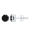 Solitaire 1.6 Carat Lab Created Black Diamond Stud Earrings