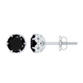 Black Onyx Wedding Stud Earrings with Diamonds