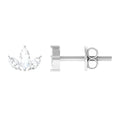 Marquise Cut Diamond Leaf Stud Earrings for Women