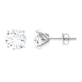 7MM Moissanite Solitaire Stud Earrings for Women